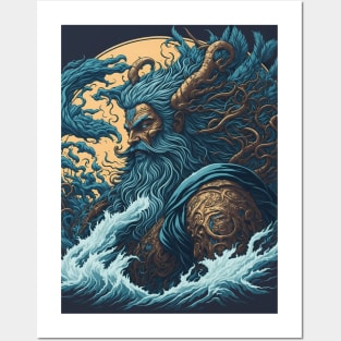 poseidon art Posters and Art